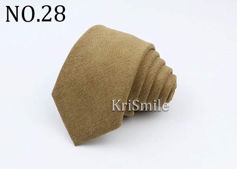 29 Bunte einfarbige Herren-Krawatte aus 100 % Baumwolle, weicher Cord für Männer und Frauen, romantische Hochzeit, Party-Krawatte, grün, rosa, khaki – Detail 30