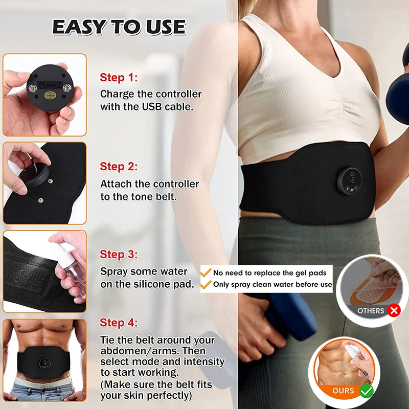 Electric Waist Trimmer Band Yosoo Electric Waist Trimmer Belt For