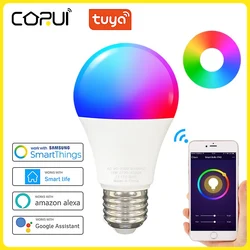 9/15W TUYA Smart WiFi lampadina E27 lampada colorata RGB Remote Group controllo Vioce Google Home Alexa Holiday Decor