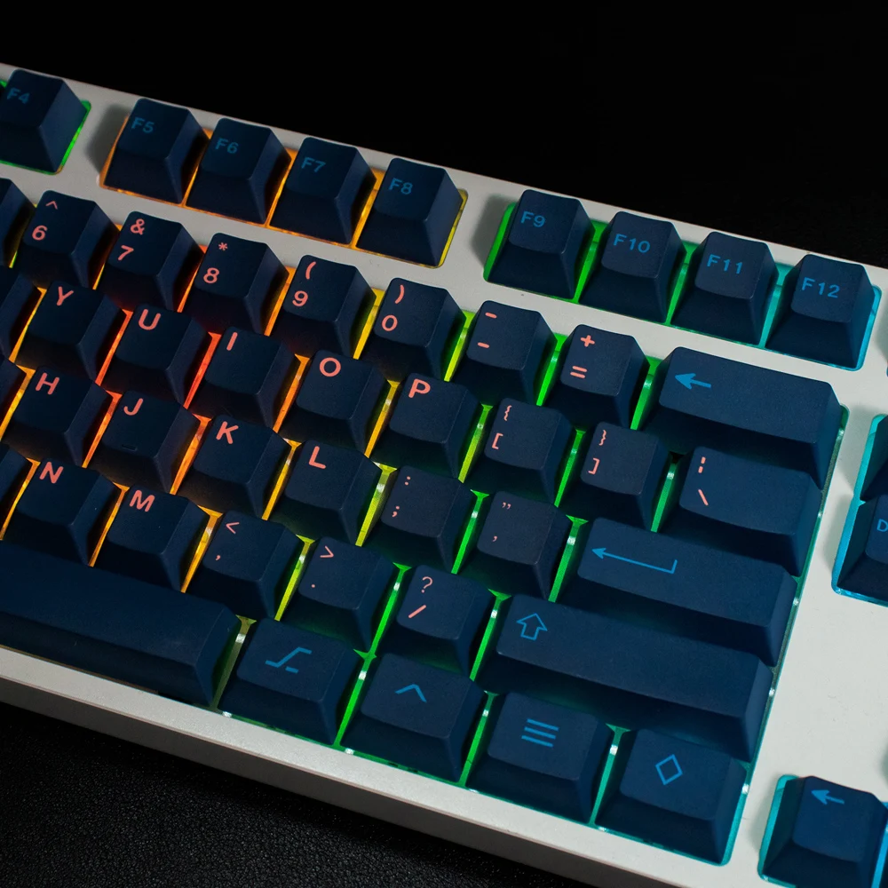 Gmk firefly-メカニカルキーボードキャップ,大きな文字,チェリー 