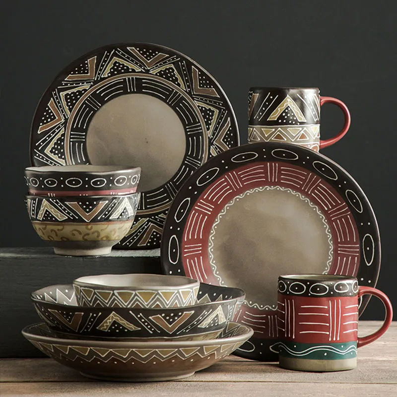 Фарфоровая креативная керамическая индивидуальная шероховатая рандомная