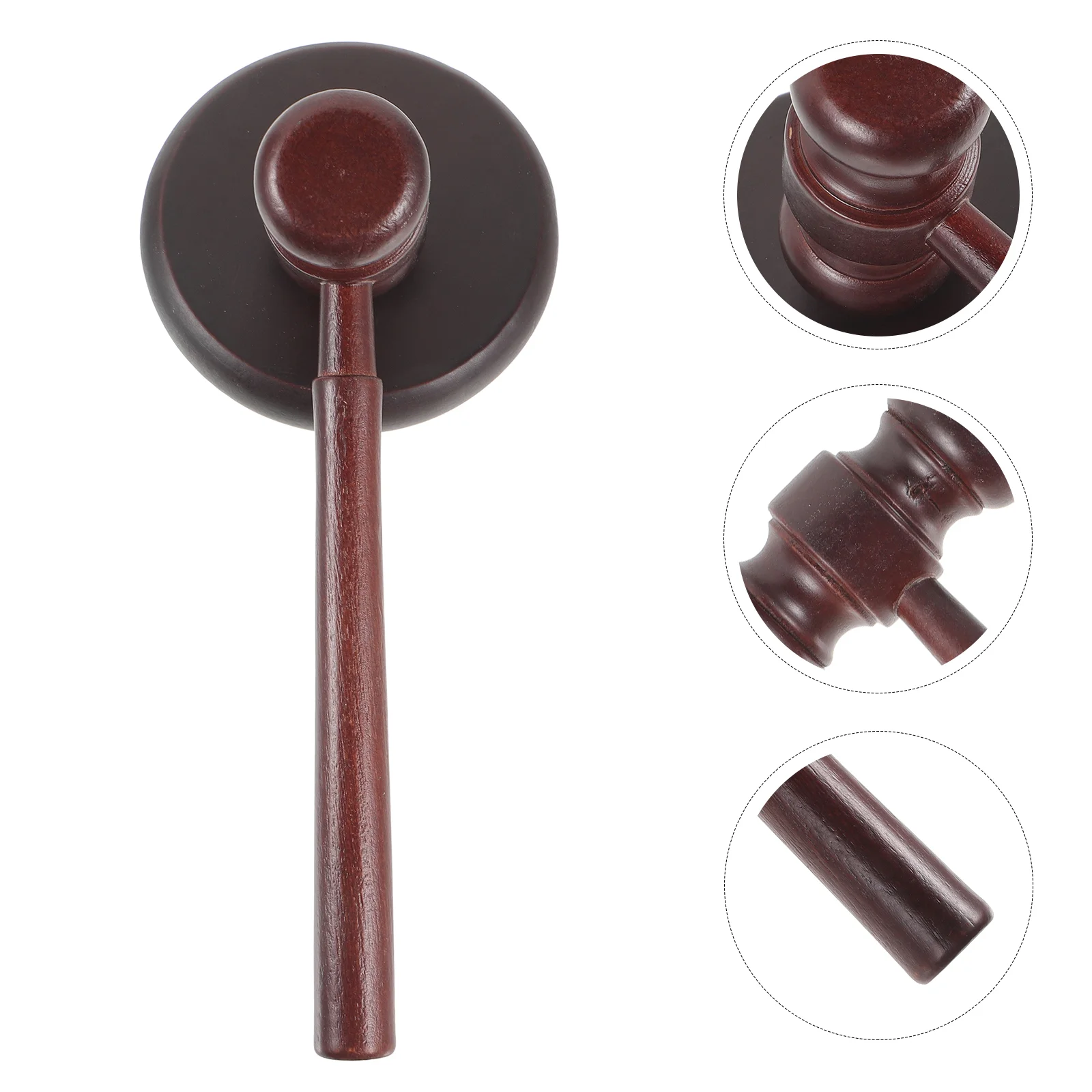 

Healifty Gavel Block Set Wood Hammer Sound Block Wooden Mallet Justice Costume Dress Up Accessory