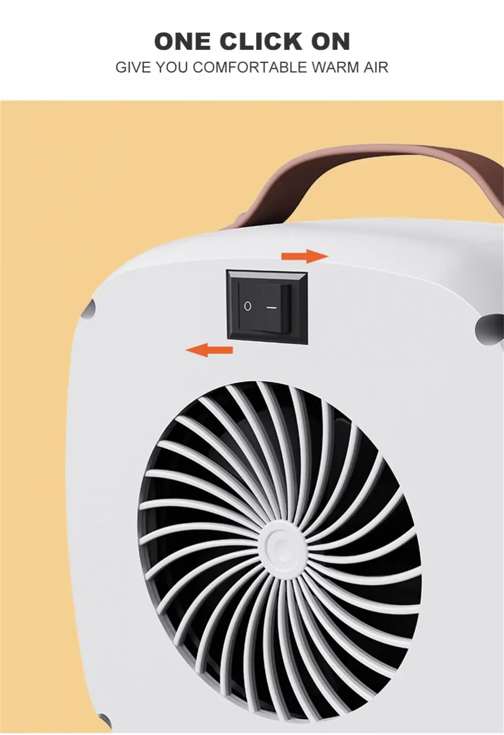 Xiaomi Mini Electric Heater Fan 500W Air Heater Portable Room Heater Winter Hand Warmer Office Electric Warmer Home Appliances