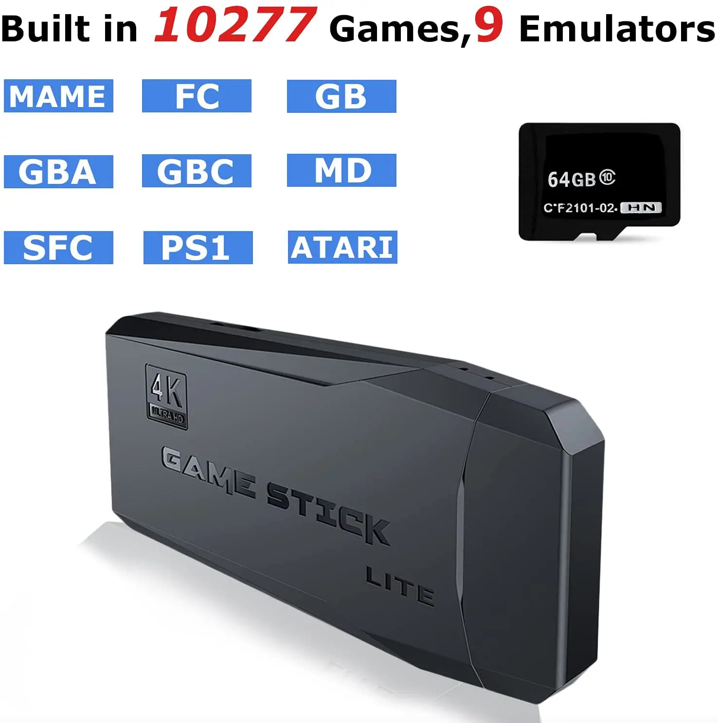 4K ǰ HD  TV  ܼ PS1/FC/GBA Ʈ TV Dendy  ܼ 2.4  ƽ   10000 G   Ʈѷ
