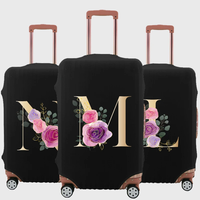 

Simple Letter Print Travel Suitcase Dust Cover Luggage Protective Case for 18-28 Inch Trolley Cover Elastic Travel Accessories
