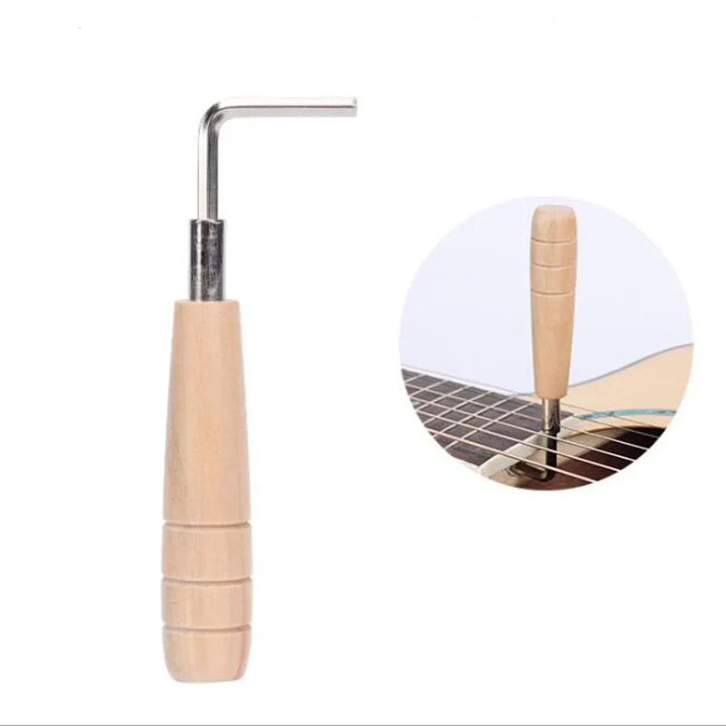 Guitar Repair Tool Guitar Wrench Hexagon Adjusting Rod Solid Wood Handle Guitar Fingerboard Pitch Adjustment Tool Musical Instrument Accessories