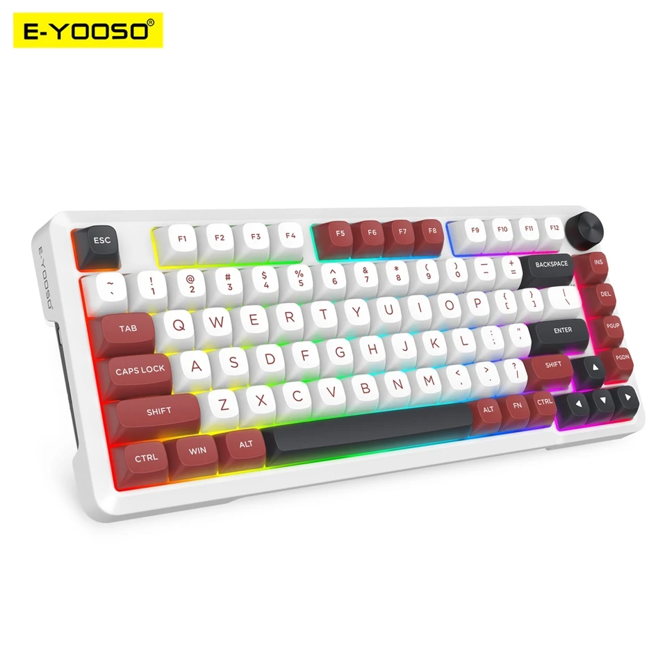 E-YOOSO Z82 USB RGB Mechanical Gaming 78% Wired Keyboard 82 Keys