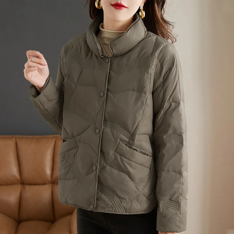 Cotton Coat for Women, Short Model Down, Warm, Sandwich, Cotton Clothing, Ladies Winter Jacket, New