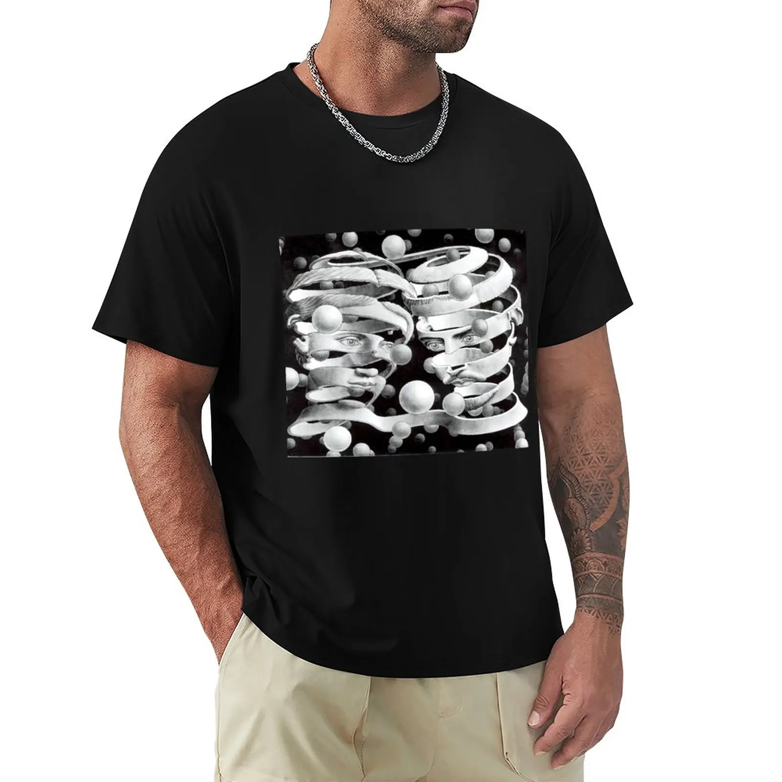 

Bond of Union by M.C. Escher T-Shirt boys t shirts customized t shirts Men's long sleeve t shirts