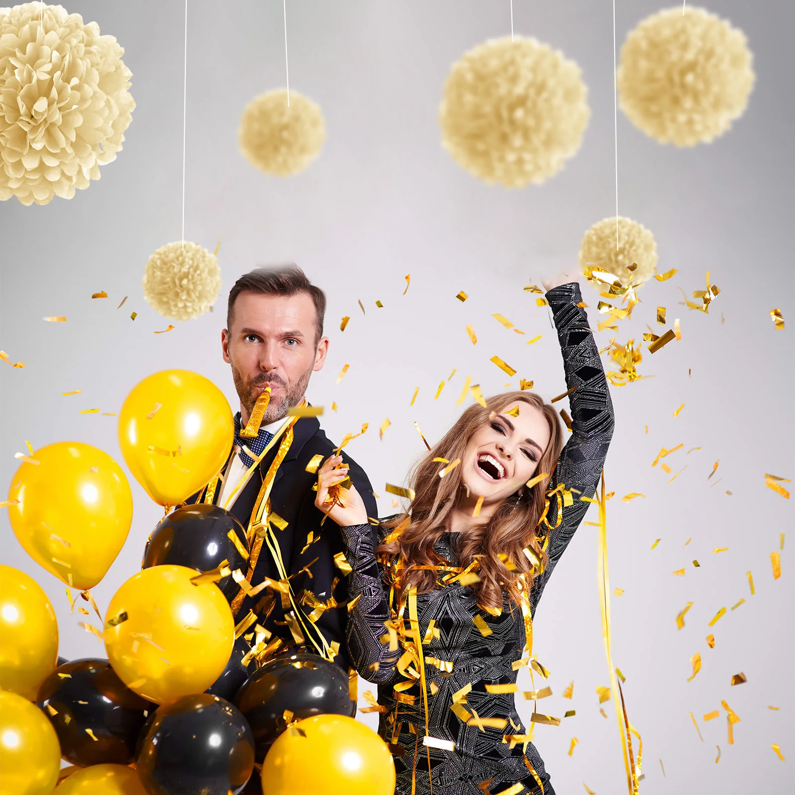 1 Pz Set 7.8 Pollici Di Carta Bianca Pom Pom Palline Di Carta Pom Pom Carta Per La Festa Di Compleanno Appeso Fiori Di Carta Fiori Di Carta