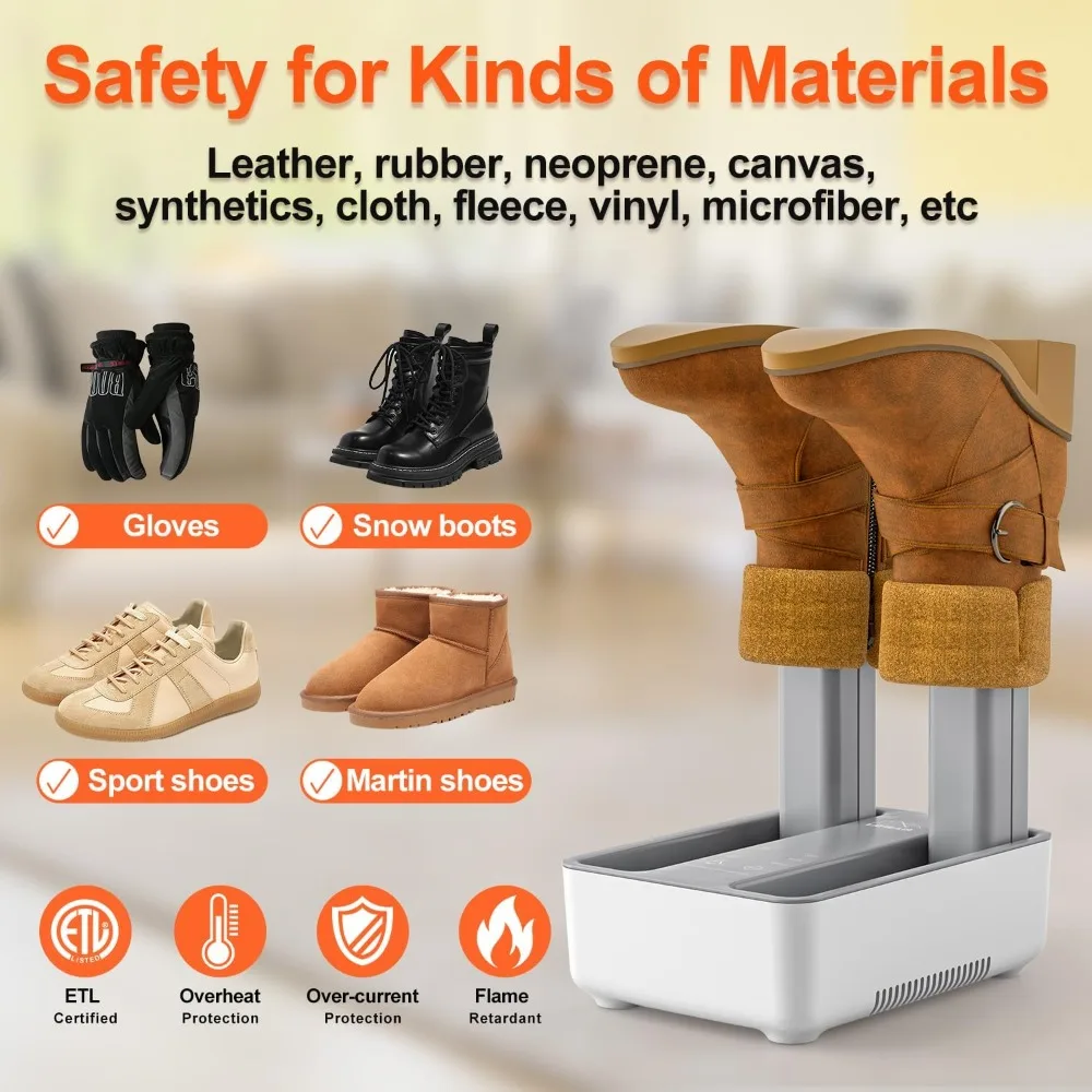 Boot Dryer Shoe Dryer for Work Boots, Short Boots, Martin Shoes, Boot Warmer with Heat, Fan, Timer and Temperature Selection 2