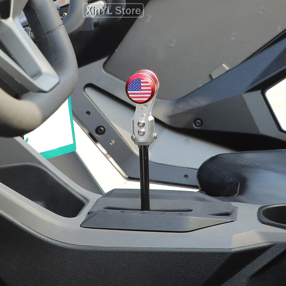 폴라리스 RZR PRO XP 울티메이트 2021년형 기어 시프트 노브 커버 알루미늄 합금 기어 셀렉터 시프터 레버 핸들 캡 액세서리