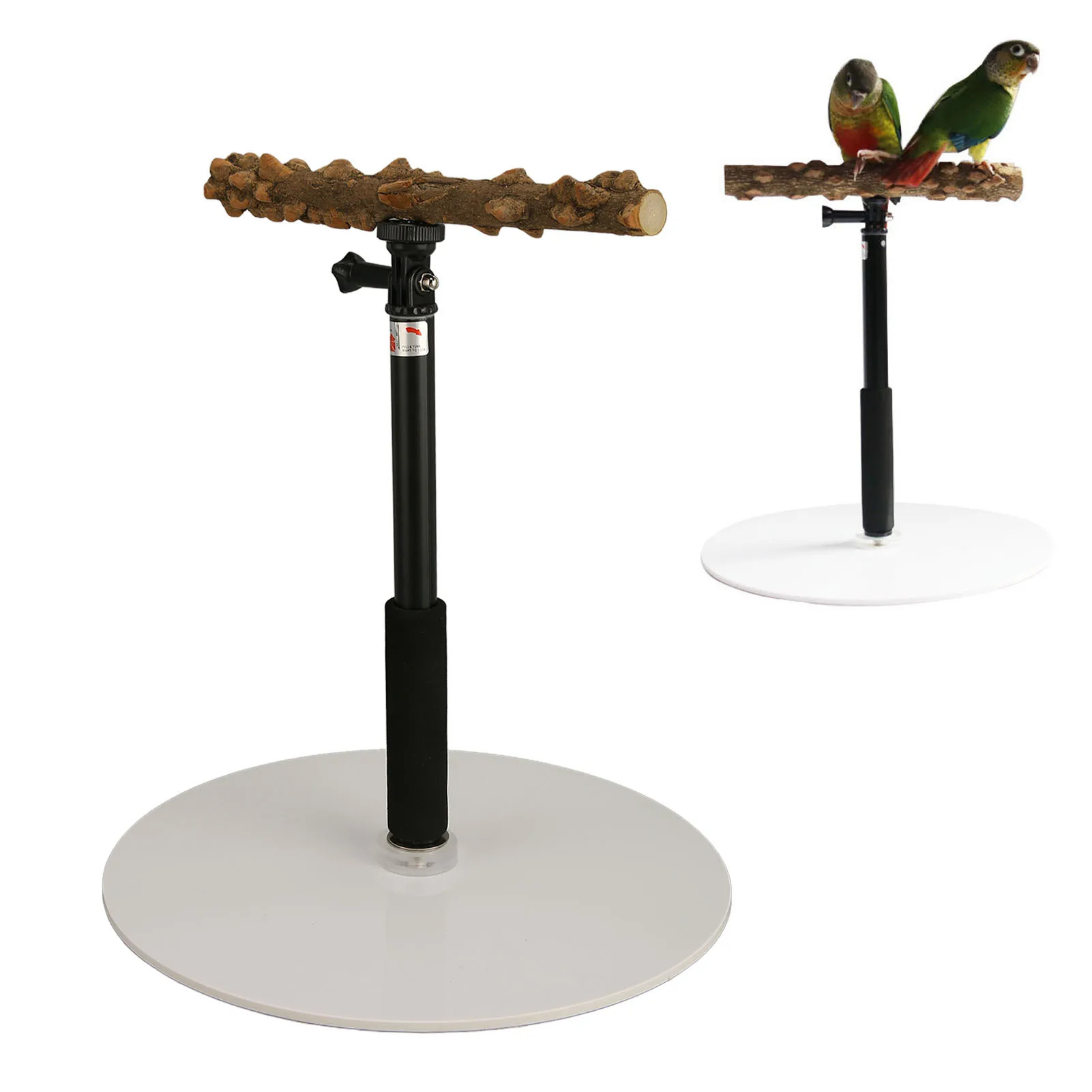 

Adjustable Bird Perch Portable Detachable Parrot Play Stand For Indoor Outdoor Traveling