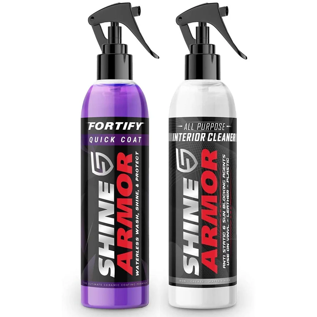 Original SHINE ARMOR fortify quick coat & car interior cleaner ceramic coating & all purpose car interior cleaner car coating spray car coating agent