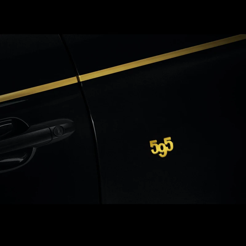 595 금속 엠블럼 자동차 스티커 배지 데칼 바디 트렁크 장식 Abarth Competizione Turismo 스파이더 695 팬더 피아트 500 스타일링