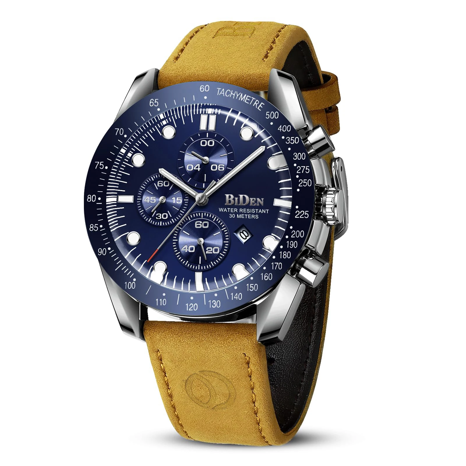 BIDENMensfashionableandcasualquartzwatch30Mwaterproofnight