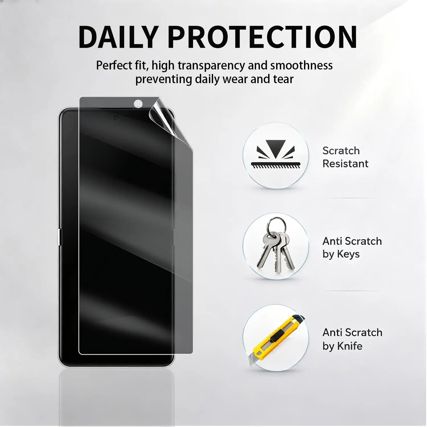 Enhanced Privacy Hydrogel Screen and Lens Protector for Samsung Galaxy Z Flip Series