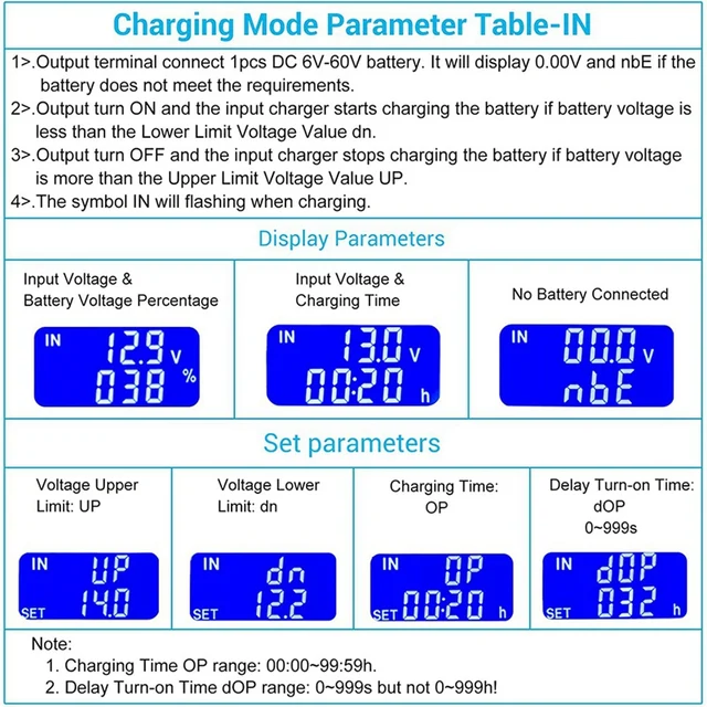 Alacsony Feszültségű Küszöb, Dc 6V-60V Feszültségvédők Leválasztó Kapcsoló Kisülési Védelmező Ólomsav-Lítium Akkumulátorhoz - Image 6