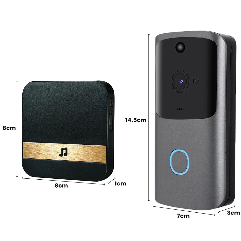 

HD Wireless Phone Camera Video Intercom 720P Doorbell Smart Home WiFi Security Clear Footage Remote Access 1