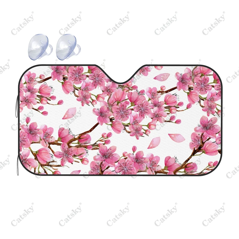 

Солнцезащитный козырек для лобового стекла автомобиля с фиолетовыми цветами