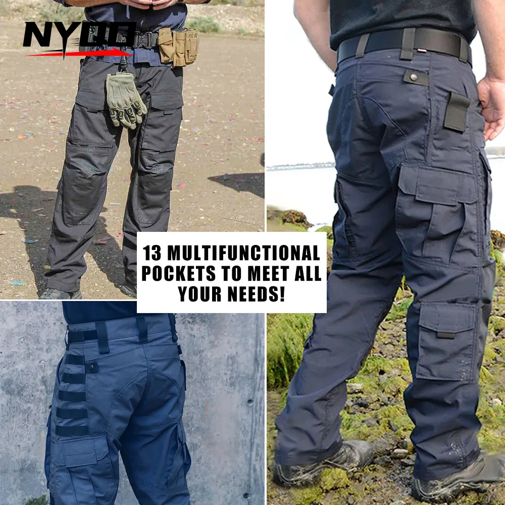 Tactical Set Men's Hunting Training Pants Outdoor Hiking Camouflage Quick Drying Anti Tear Outdoor Sportswear multicam pants