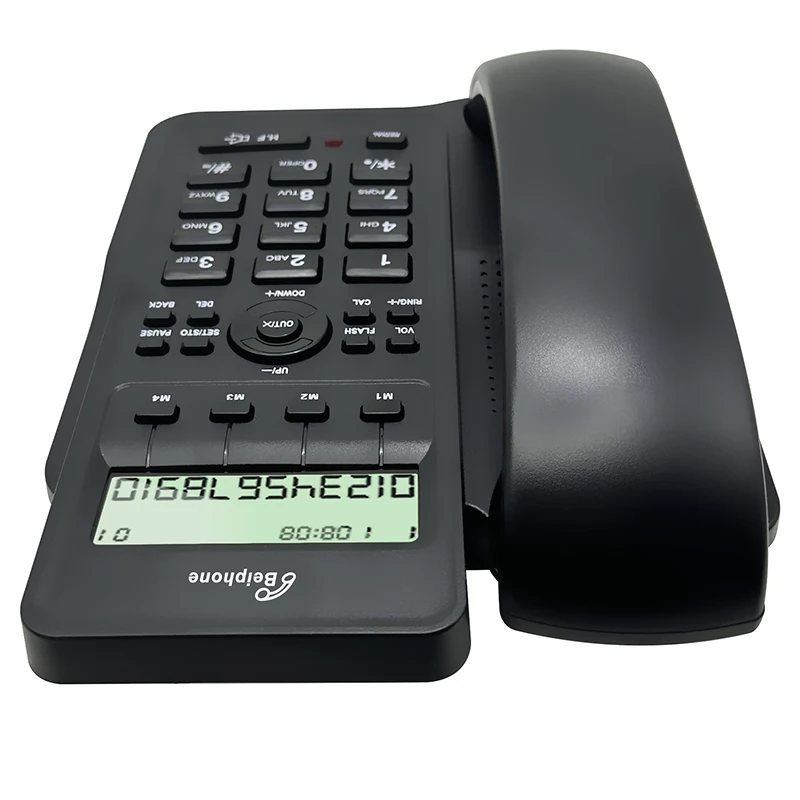 Enhanced Desktop Corded Landline Phone with LCD Display and Hands-Free Calling