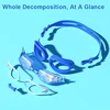 JSJM New Children Swimming Goggles Anti-Fog Anti-UV Swimming Goggles Silicone Adjustable Professional Swimming Goggles Unisex 3