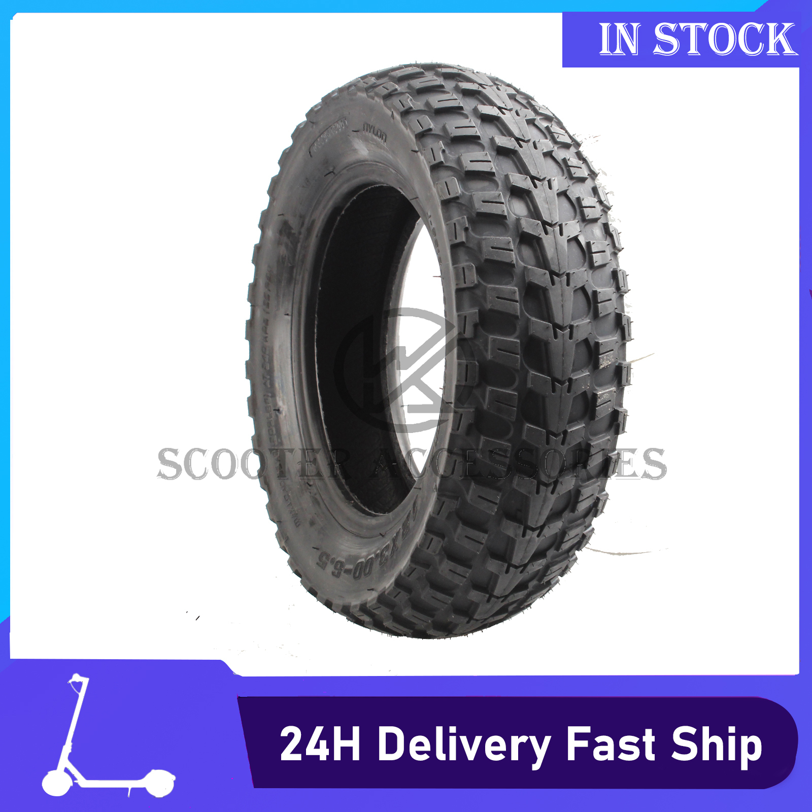 Electric Scooter Tubeless 12 Tires Inch Electric Scooter 12x3.00-6.5 Tubeless Fat Tire Scooter Parts