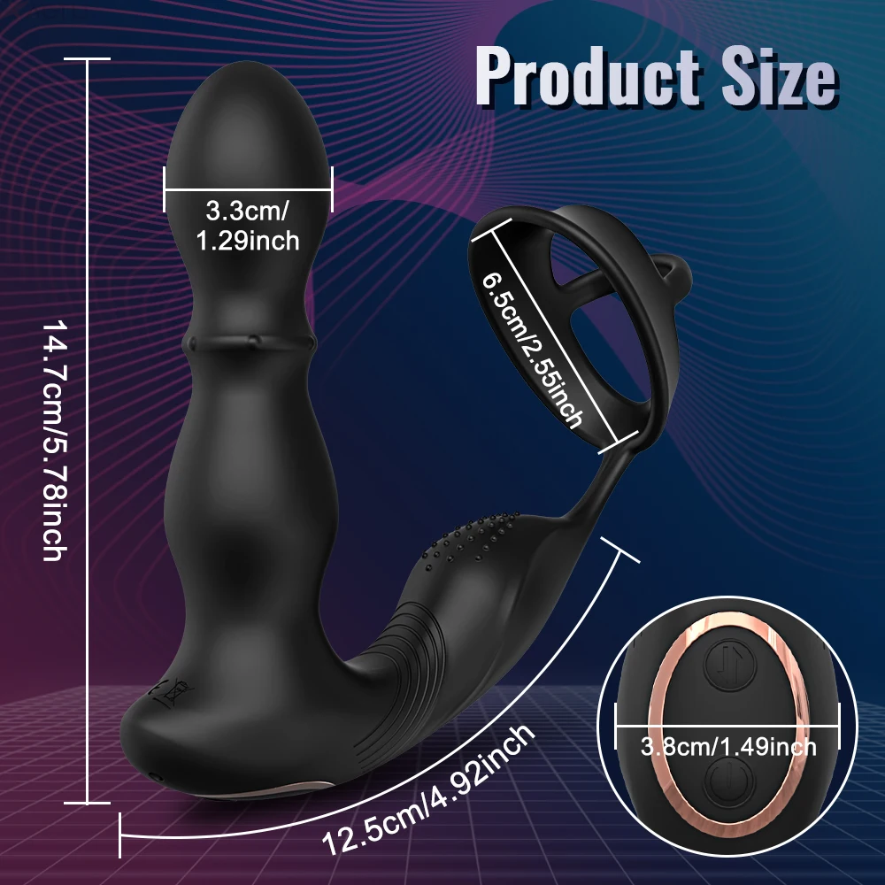 App Gesteuerter Prostata Massager Für Männer Vibrationsspielzeug_voghion.com