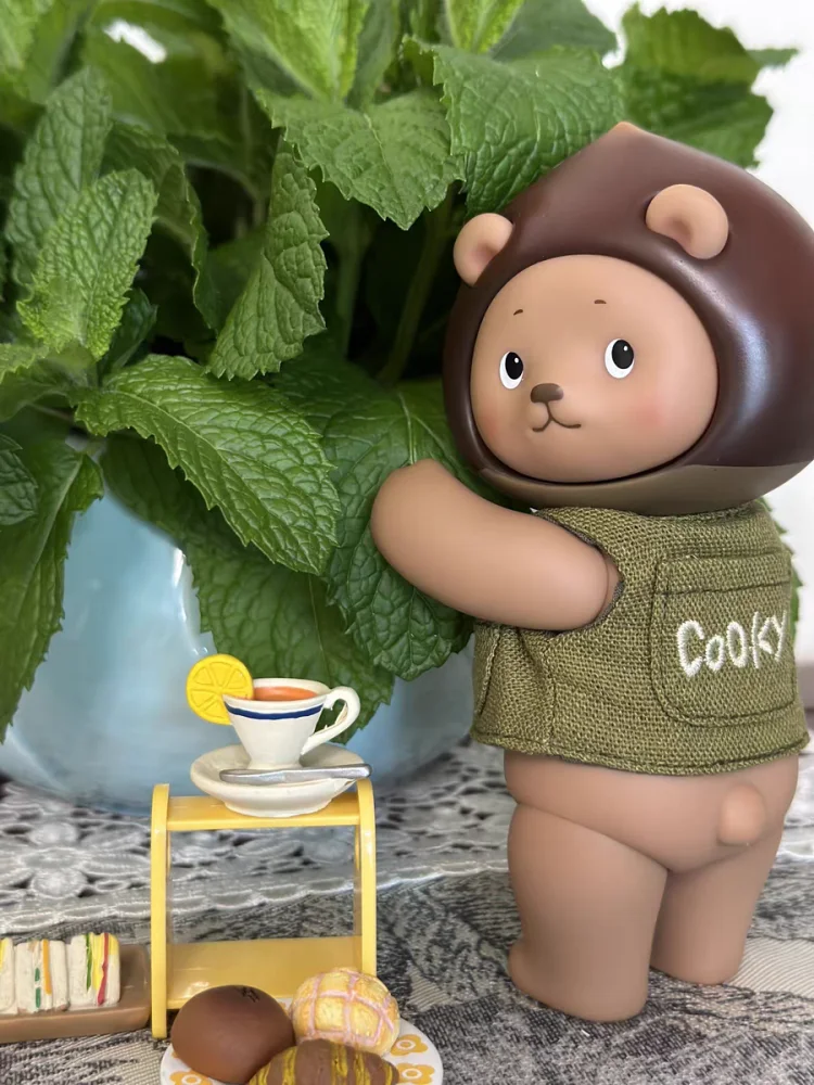  행성 곰 애니메이션 비스킷, 더블 숄더 작은 책가방 시리즈, 액션 PVC 컬렉션 장식, 실제 샷 선물