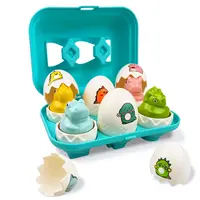 Toddler Sensory Matching Eggs Toys Montessori Sorting Educational Toy for Kids 1-3Y Puzzle Games Easter Eggs Basket Stuffers 1