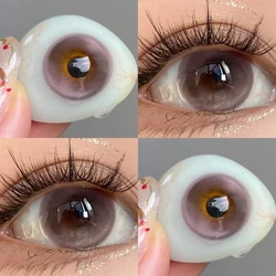VISUASHOW Twinkle Black Colored Contacts for Natural Eye Beauty and Daily Makeup (NANA Pink)