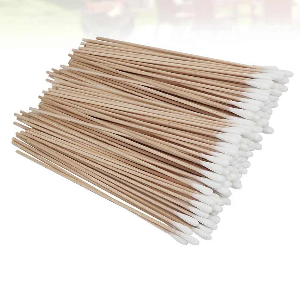 

500Pcs Cotton Swabs Cotton Bud Swabs Iodine Swabs Iodine Disinfected Cotton Swabs for Outdoor Travel Supplies