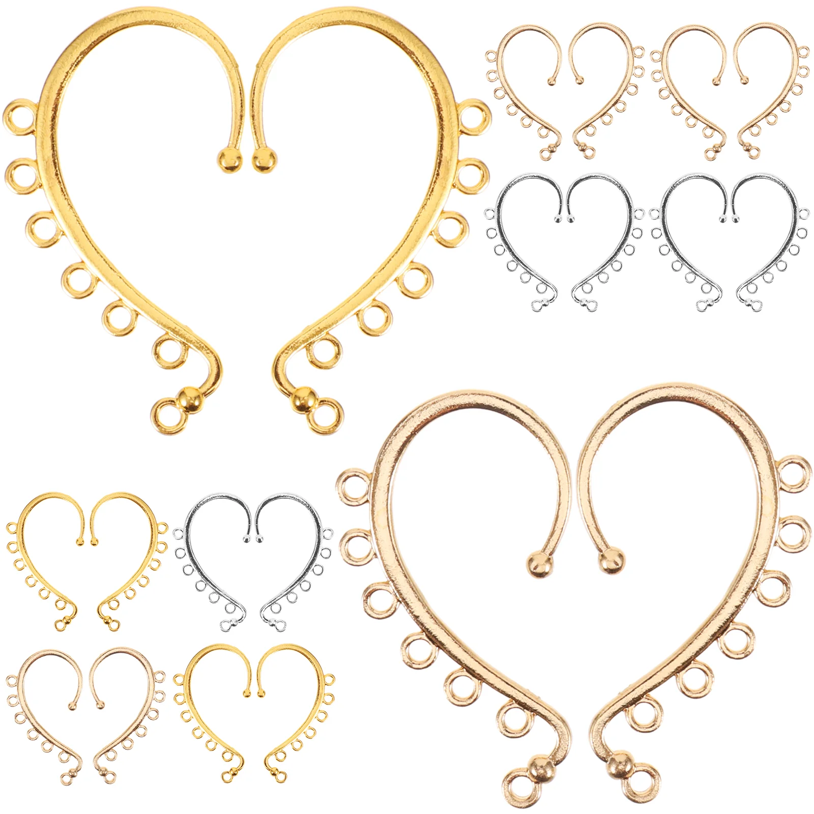 

18 Pcs Earring Material Dangle Earrings DIY Women Making Supplies Accessories Hook for Hooks Alloy Metal Miss