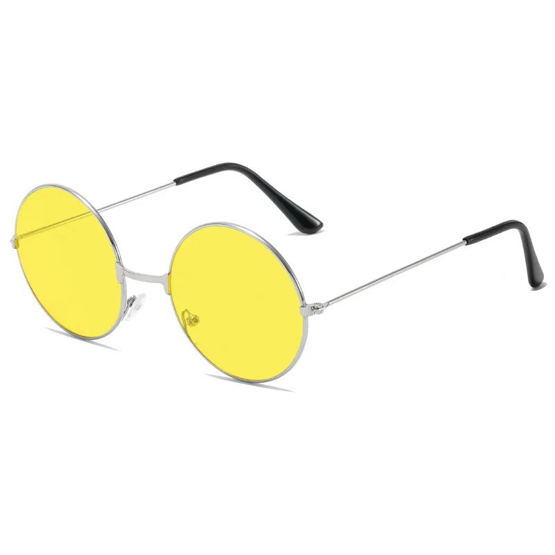 Retro Round Sunglasses For Women And Men Alloy Frame Designer_voghion.com