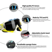 N634 ATV Goggles Dirt Bike Motorcycle Motocross MX Riding Glasses UV400 Dustproof Racing Skiing Goggles for Men Women Youth Kids - Image 5