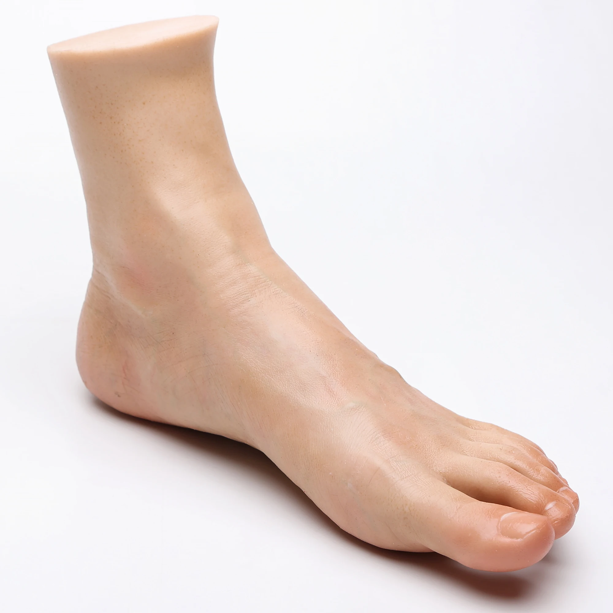 길이 26cm 남성 실리콘 발 모델 시뮬레이션 마네킹 발 신발 양말 디스플레이 페티쉬 매니큐어 연습 문신 TGDZ4388
