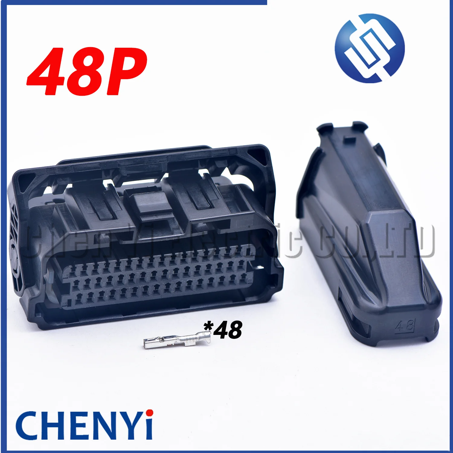 Conector Impermeável Feminino da Motocicleta Ecu Plug com Pino Terminal e Tampa Traseira 48 Pin Feminino 48zro-b1a 48zro-b2a