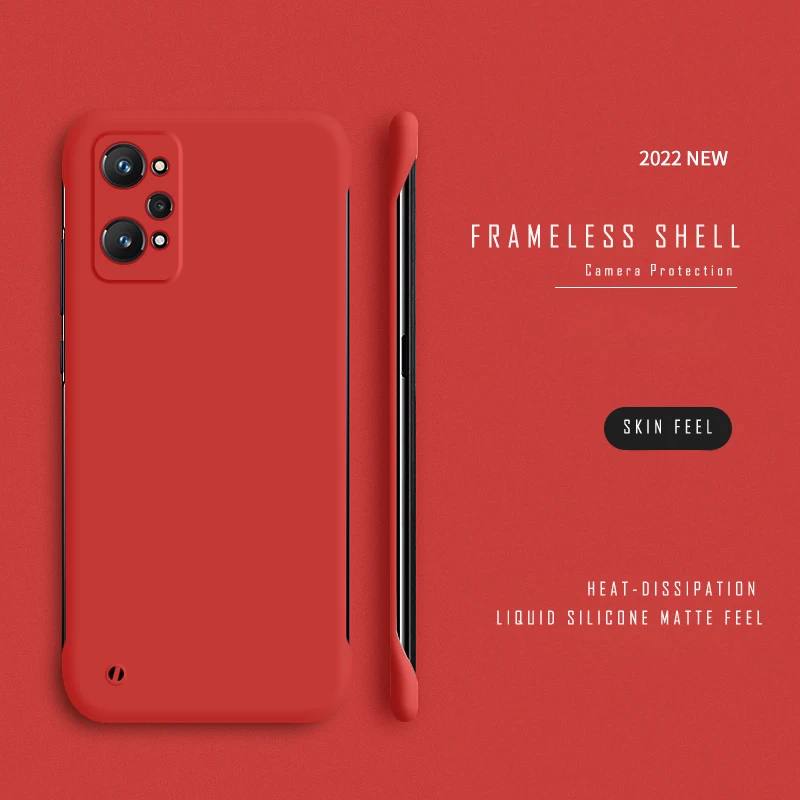 Εξαιρετικά λεπτή σκληρή θήκη υπολογιστή χωρίς πλαίσιο για OPPO A91 A31 A5 A9 2020 Realme GT Master Explore GT Neo 2 3 Ματ Θήκες καλύμματος_voghion.com