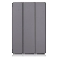 Premium Magnetic Tri-fold Leather Smart Stand Cover for S9 FE 11 X510 (GRAY)