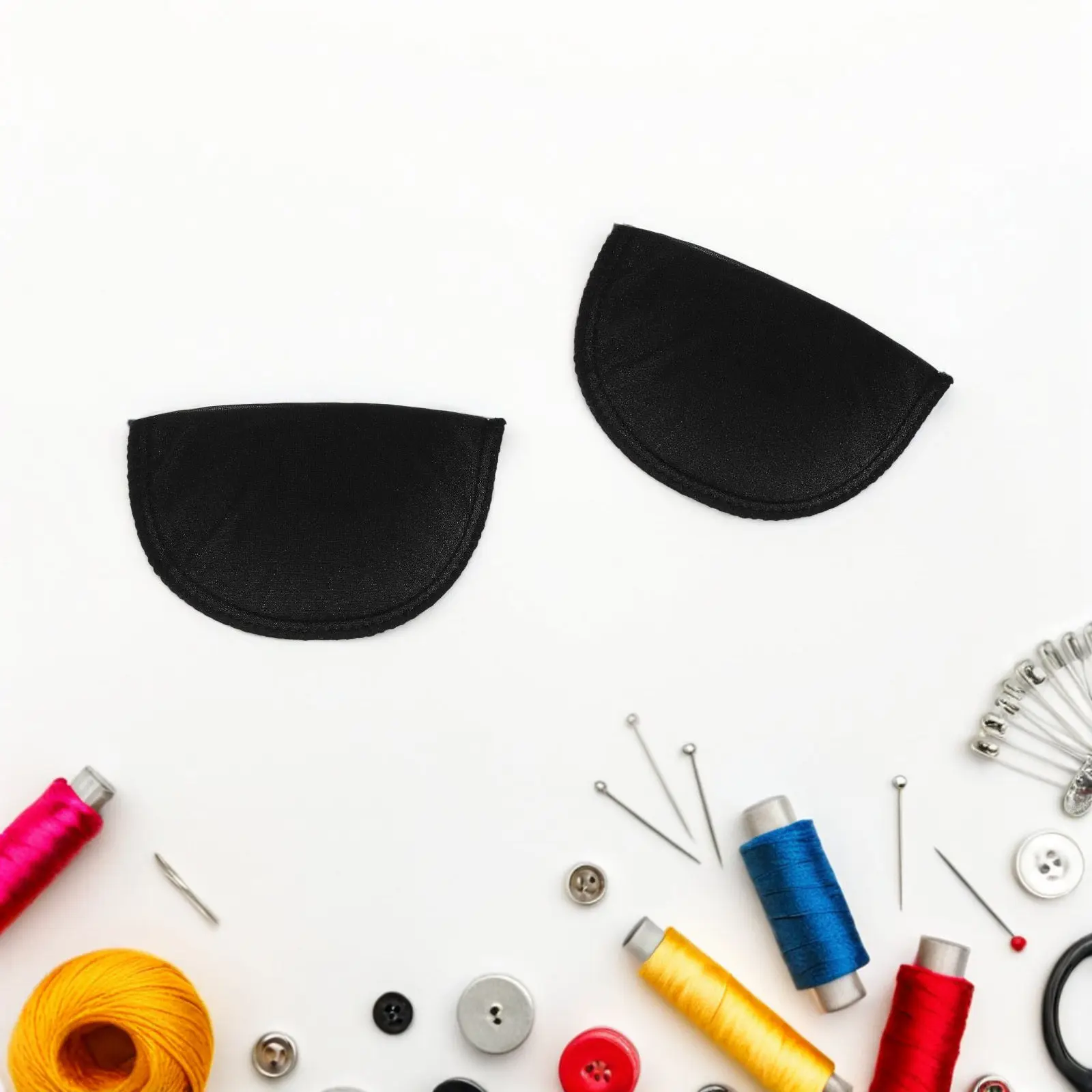 4쌍의 부드러운 스폰지 어깨 패드 세트-여성 정장 재킷 드레스 코트 의류 바느질 통기성 편안한 착용감