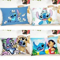 Kawaii Disney Stitch Pillowcase Home Room Decoration Soft and comfortable Bed Sleeping Pillowcase Living Room Sofa Cushion Cover 1