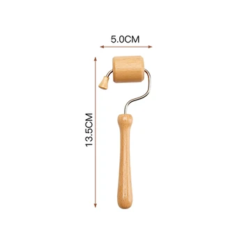 ไม้สปานวด Maderoterapia Face Slimming ลูกกลิ้งนวดไม้ Therapy Gua Sha Facial Lifting Stick ริ้วรอย Remover 15