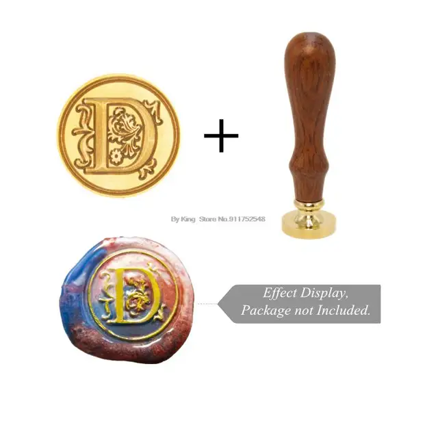 Retro Wax Stamp 26 Letter A-z Alphabet Initial Sealing Wax Seal Stamp Ancient Seal Post Decorative Clear Stamps Hobby Tools Sets Style 4
