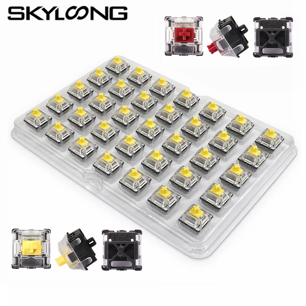 SKYLOONG-Commutateur optique Gateron, pour clavier mécanique gamer GK61 TM680, jaune, marron, bleu, argent, rouge, noir, vert