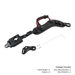Premium Mirrorless Camera Wrist Hand Strap Grip by JJC (RED)