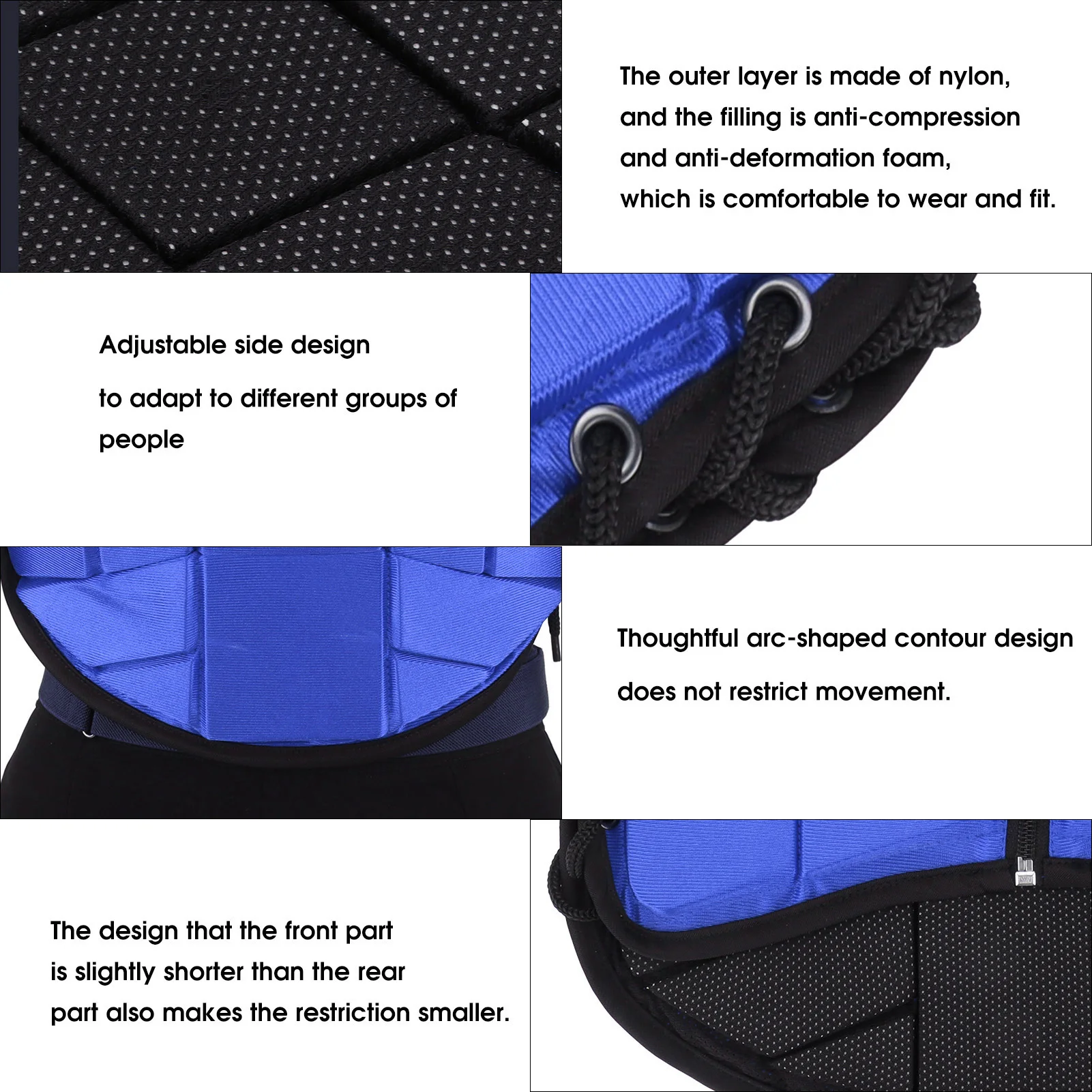 Horse Riding Body Protector for Kids Kids Equestrian Vest Foam Padded Safety Horse Riding Protective Gear Body Protector Blue 6