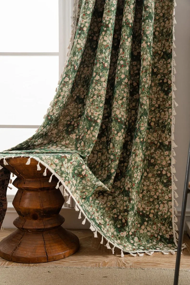 Curtain panel close-up