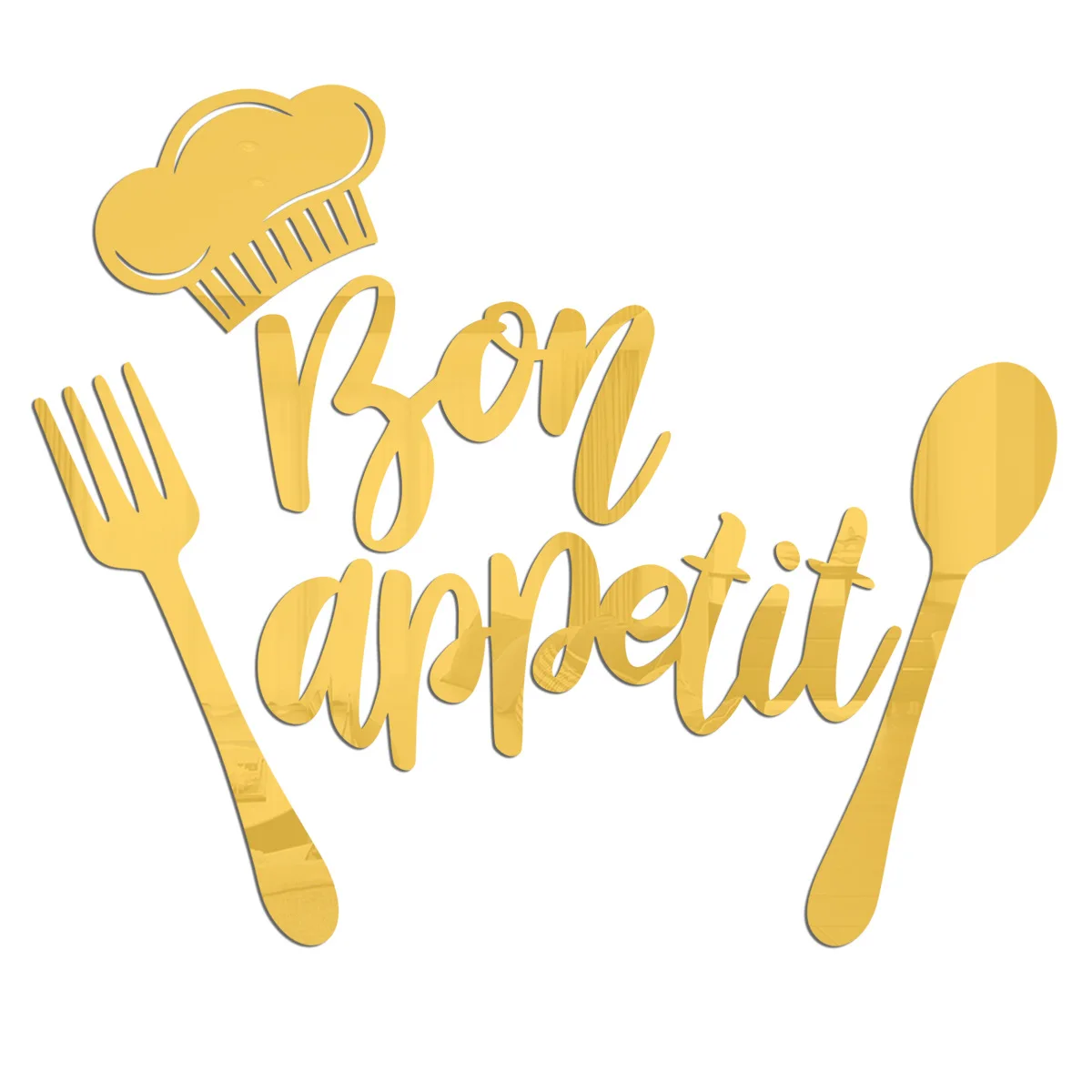 

1mm Thick Acrylic 3d Kitchen Restaurant Decoration Home Wall Layout Stickers Creative