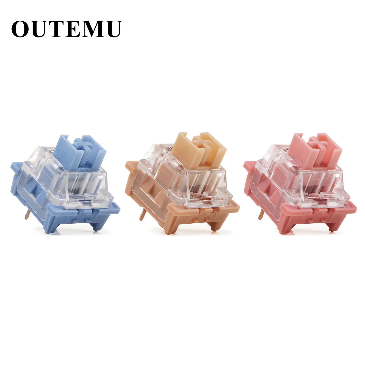 Custom RGB Mechanical Keyboard Switch Kit - Outemu Milk Tea and Peach Tea Tactile, Clicky, and Linear Options